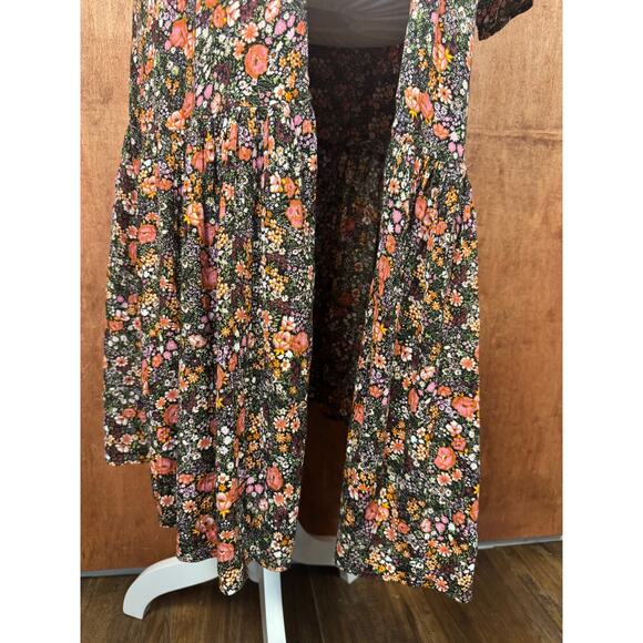 Jessica Simpson SMALL Garden Escape LEILANI floral open front cardigan duster - Picture 6 of 14